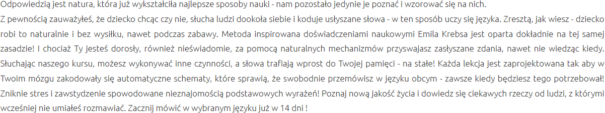 Efektywna Metoda Nauki Świeradów Zdrój
